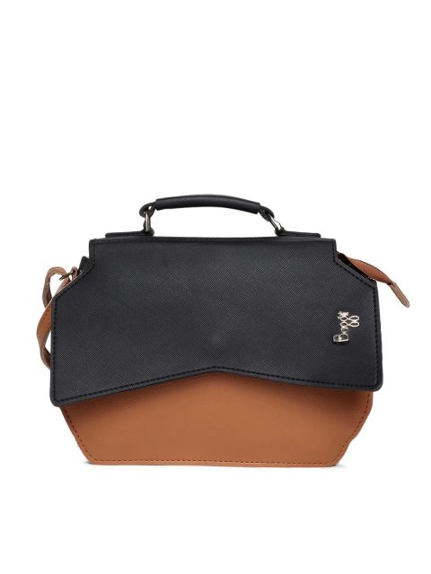 

Baggit Tan & Black Colourblocked Sling Bag