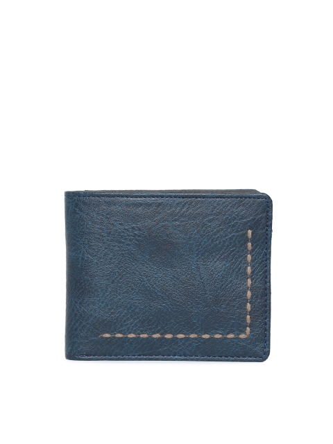 

Baggit Men Blue Solid Two Fold Wallet