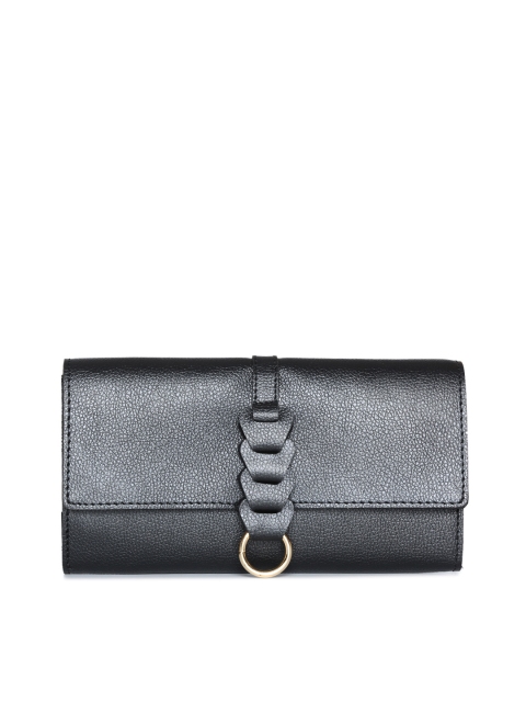 

Baggit Women Black Solid Two Fold Wallet