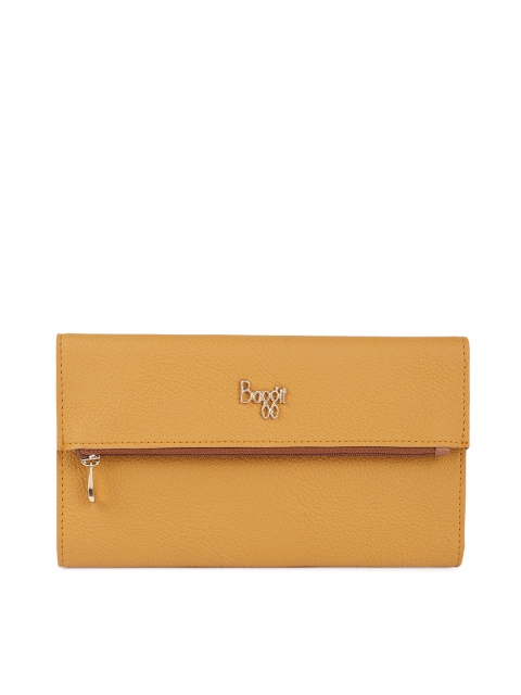 

Baggit Women Yellow Solid Three Fold Wallet