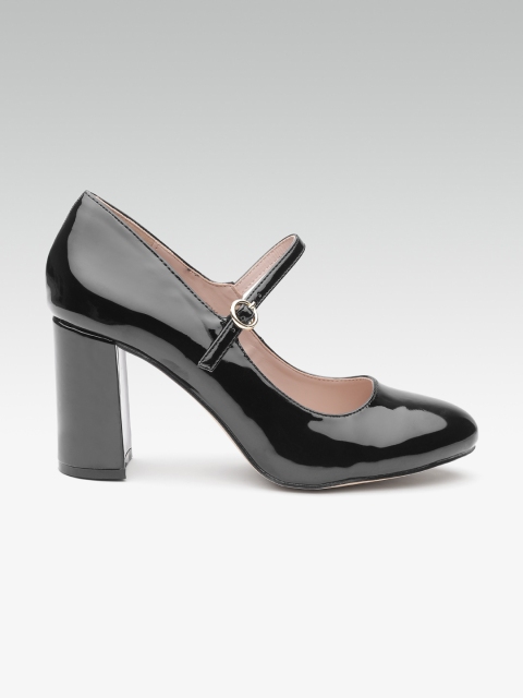 

DOROTHY PERKINS Women Black Solid Mary Janes
