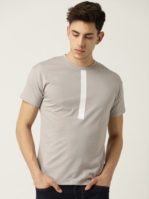 

ESPRIT Men Grey Solid Round Neck T-shirt