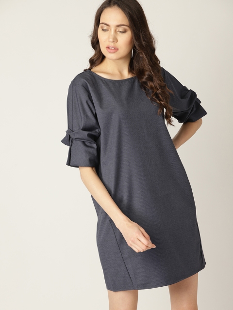 

ESPRIT Women Navy Blue Solid Shift Dress