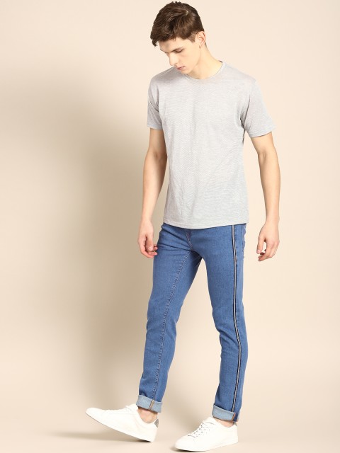 

ether Men Blue Skinny Fit Mid-Rise Clean Look Stretchable Jeans