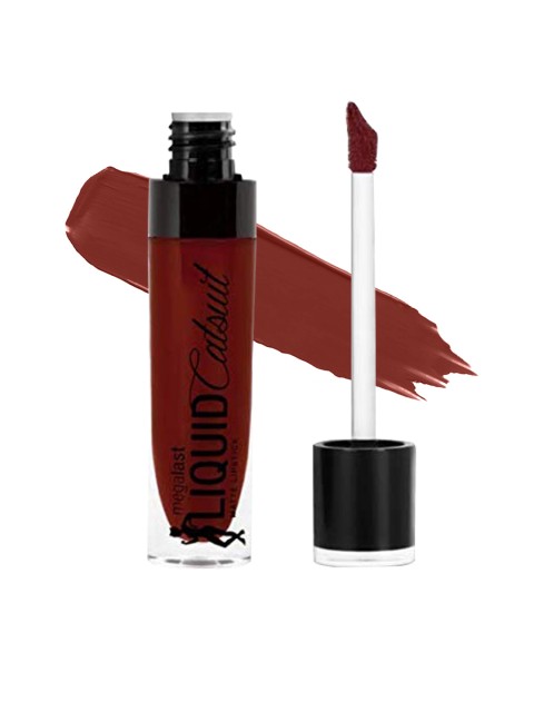

Wet n Wild Sustainable MegaLast Liquid Catsuit Matte Lipstick - Hex Cellent, Maroon