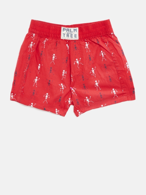 

Palm Tree Boys Red & Navy Blue Printed Boxers 131246520976 C458