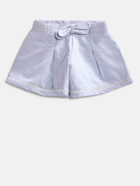 

Gini and Jony Girls Blue Solid Regular Fit Shorts