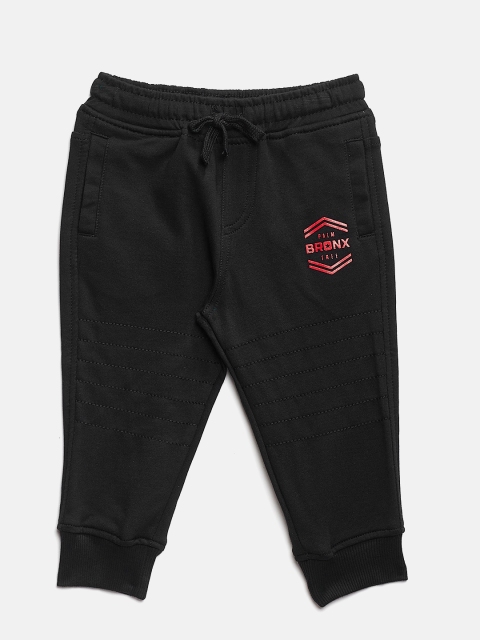 

Palm Tree Boys Black Solid Joggers