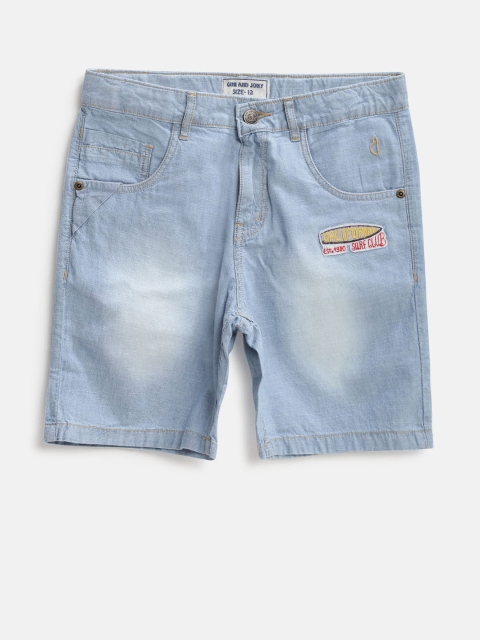 

Gini and Jony Boys Blue Washed Regular Fit Denim Shorts