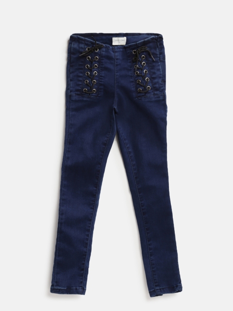 

Gini and Jony Girls Blue Slim Fit Denim Jeggings
