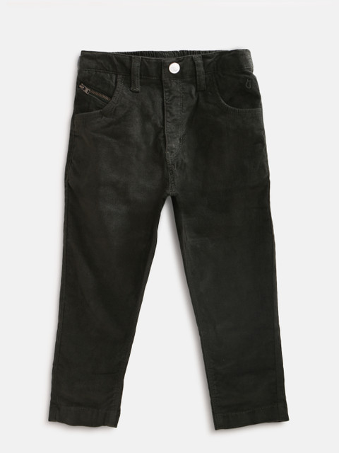 

Gini and Jony Girls Olive Green Solid Regular Fit Trousers