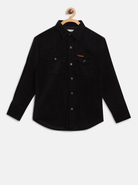 

Gini and Jony Boys Black Corduroy Solid Regular Fit Casual Shirt