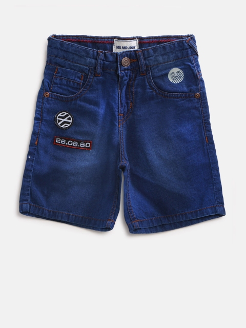 

Gini and Jony Boys Blue Washed Regular Fit Denim Shorts