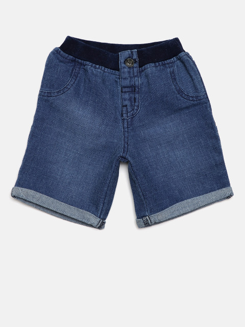 

Gini and Jony Boys Blue Washed Regular Fit Denim Shorts