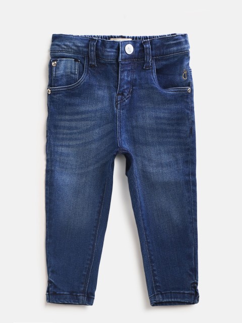 

Gini and Jony Girls Blue Regular Fit Mid-Rise Clean Look Stretchable Jeans