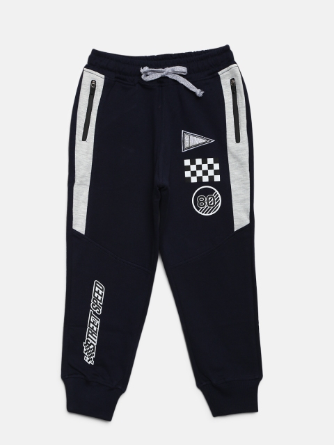

Gini And Jony Boys Navy Blue Solid Joggers