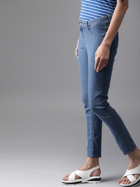 

HERE&NOW Women Blue Slim Fit Denim Stretchable Jeggings