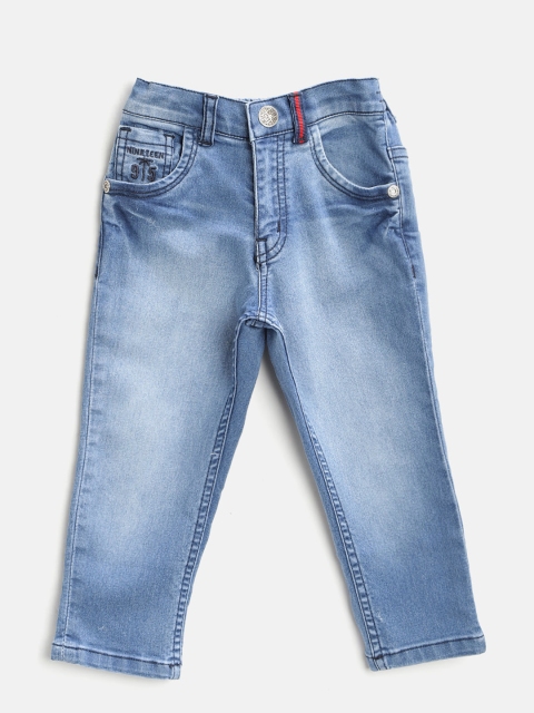 

Palm Tree Boys Blue Regular Fit Mid-Rise Clean Look Stretchable Jeans
