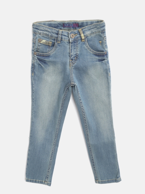 

Palm Tree Boys Blue Regular Fit Mid-Rise Clean Look Stretchable Jeans