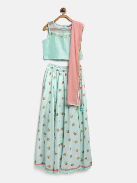 

Biba Sea Green Ready to Wear Lehenga & Blouse with Dupatta