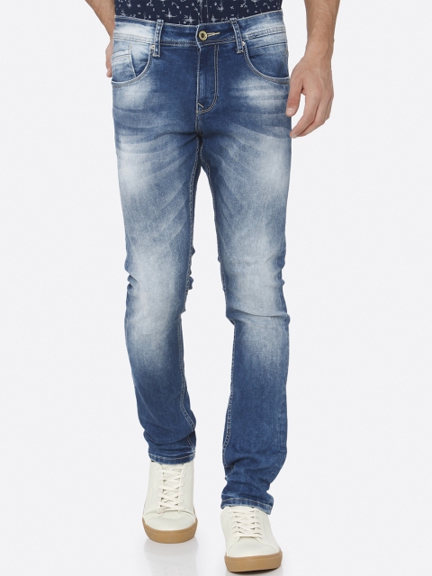 

Mufti Men Blue Skinny Fit Mid-Rise Clean Look Stretchable Jeans
