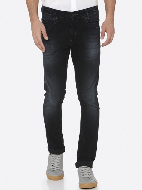 

Mufti Men Black Skinny Fit Mid-Rise Clean Look Stretchable Jeans