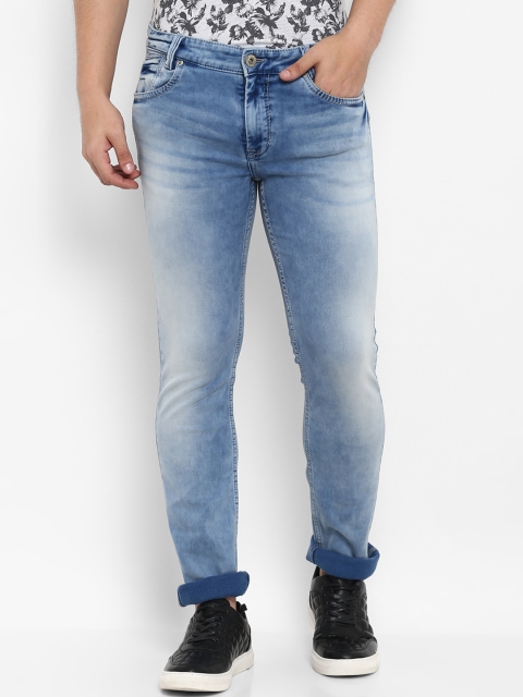 

Mufti Men Blue Regular Fit Mid-Rise Clean Look Stretchable Jeans