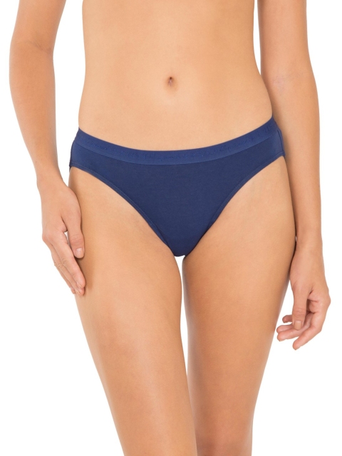 

Jockey Women Navy Blue Solid Bikini Briefs UL55-0105-BLUDP