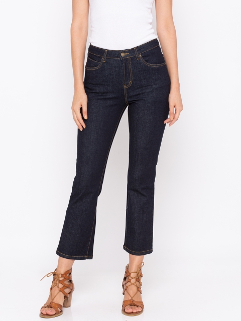 

TARAMA Women Blue Straight Fit High-Rise Clean Look Stretchable Jeans