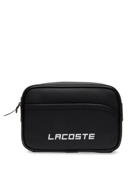 

Lacoste Unisex Black Solid Waist Pouch