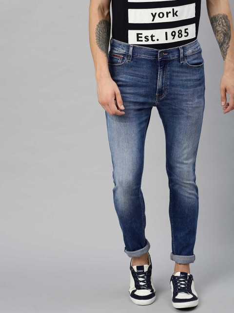 

Tommy Hilfiger Men Blue Skinny Fit Mid-Rise Clean Look Jeans