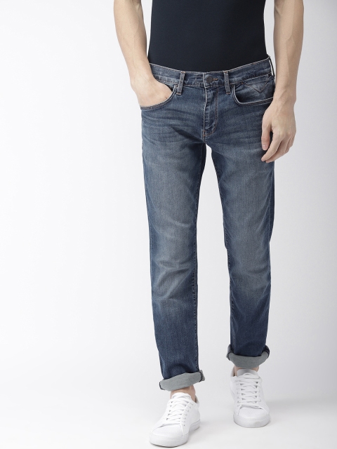 

Tommy Hilfiger Men Blue Straight Sutton Fit Mid-Rise Clean Look Stretchable Jeans