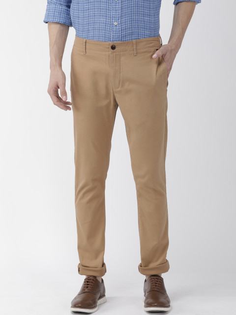 

Tommy Hilfiger Men Brown Slim Fit Solid Chinos