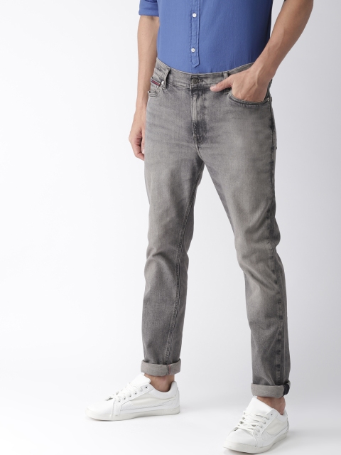 

Tommy Hilfiger Men Grey Skinny Simon Fit Mid-Rise Clean Look Stretchable Jeans