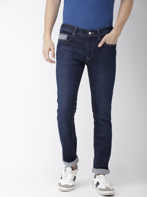 

Tommy Hilfiger Men Blue Slim Fit Mid-Rise Clean Look Stretchable Jeans