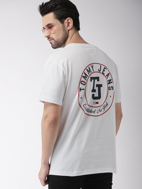 

Tommy Hilfiger Men White Printed Relaxed Fit T-shirt