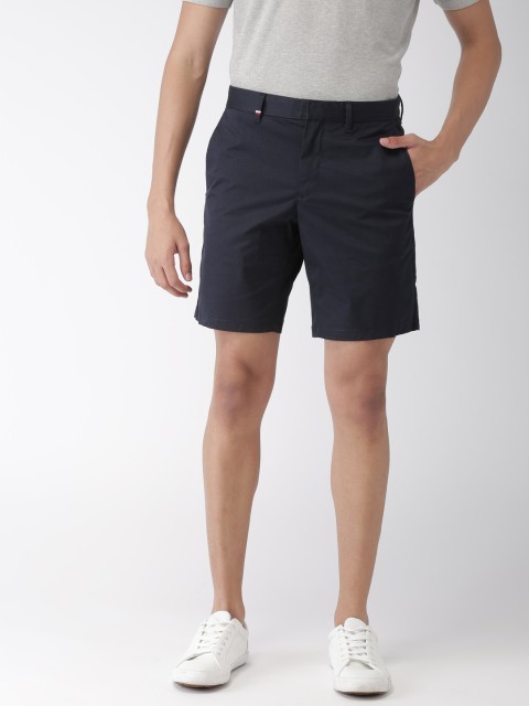 

Tommy Hilfiger Men Navy Blue Solid Regular Fit Chino Shorts