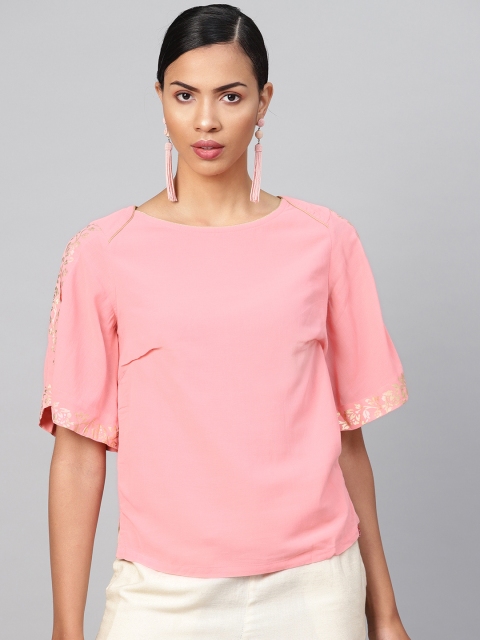 

Biba Women Pink Solid Top