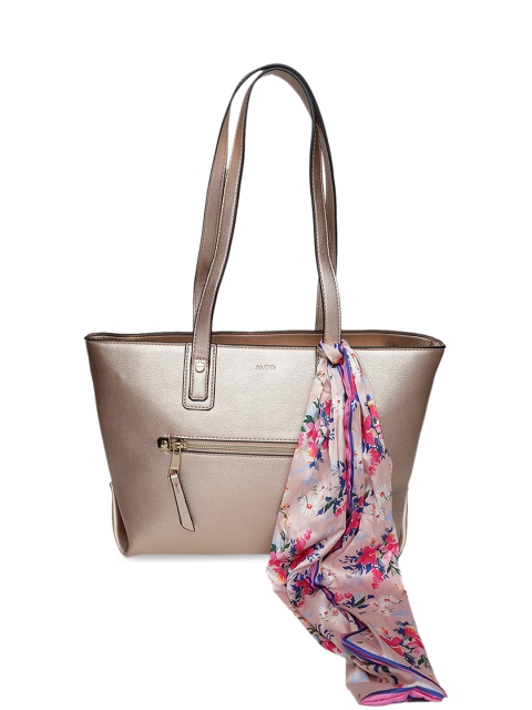 

ALDO Gold-Coloured Solid Shoulder Bag