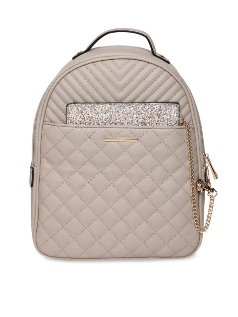 

ALDO Women Beige Textured Backpack