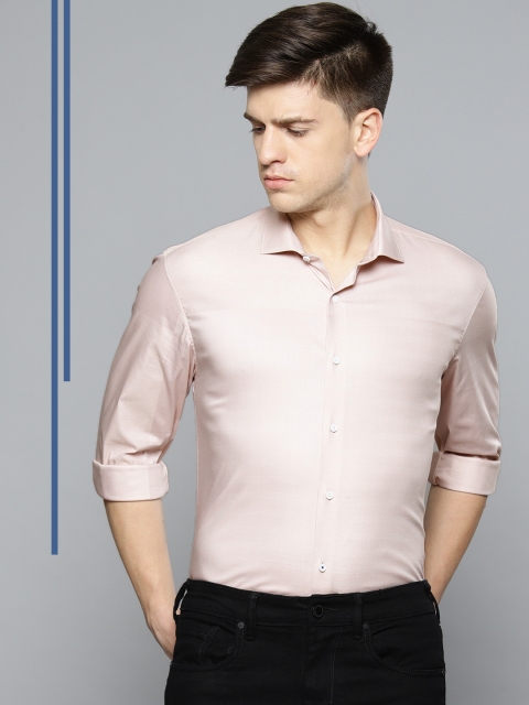 

Louis Philippe Ath.Work Men Beige Slim Fit Self-Striped Casual Shirt