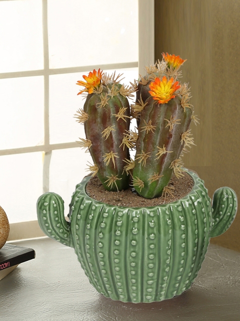 

Aapno Rajasthan Green Ceramic Pot