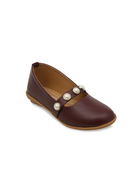 

DChica Girls Brown Solid Ballerinas