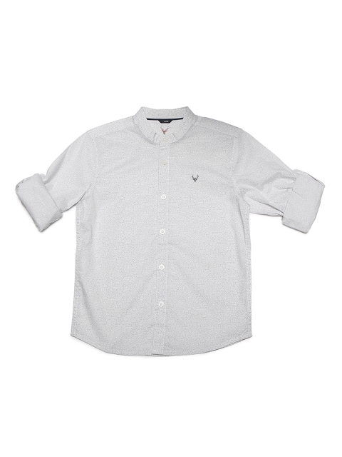 

Allen Solly Junior Boys Grey Regular Fit Self Design Casual Shirt