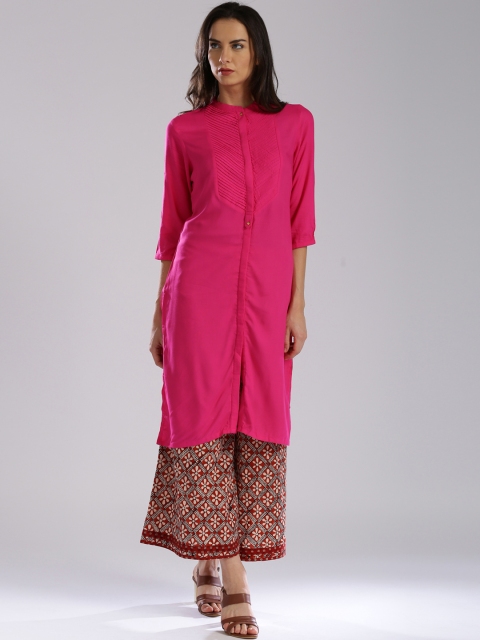 

W Pink Pintuck Kurta