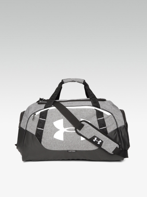 

UNDER ARMOUR Unisex Grey & Black Printed Undeniable 3.0 Medium Duffel Bag