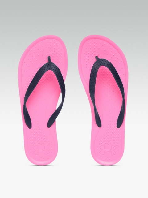 

UNDER ARMOUR Women Navy & Pink AtlanticDune Thong Flip-Flops, Navy blue