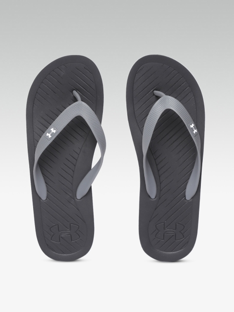 

UNDER ARMOUR Men Grey & Black AtlanticDune Thong Flip-Flops