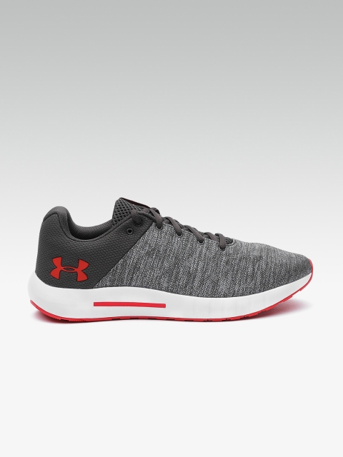 

UNDER ARMOUR Men Grey Micro G Pursuit Twist Running Shoes
