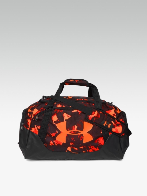 

UNDER ARMOUR Women Black & Orange Undeniable 3.0 Medium Duffel Bag